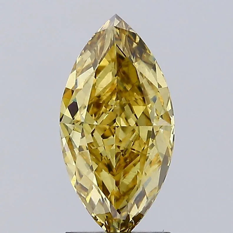 1.99ct Marquise Lab Grown Diamond (Colour Fancy Intense Brownish Yellow, Clarity VS2, IGI Certified)