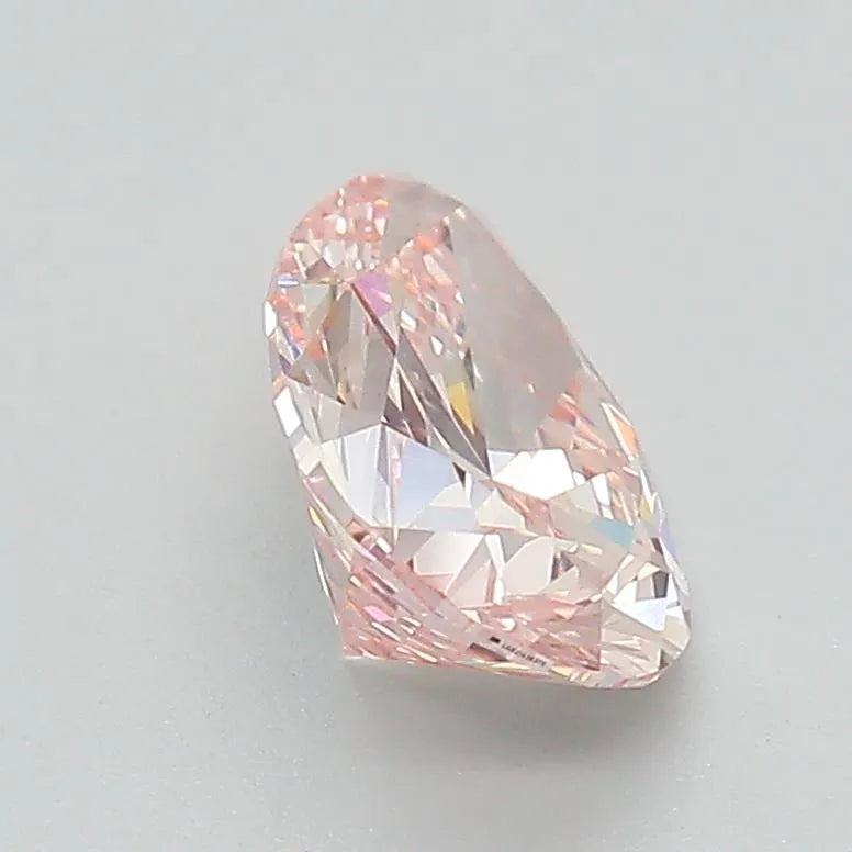 Diamant de laboratoire de 1,54 ct en forme de poire (couleur rose fantaisie, pureté VVS2, certifié IGI)