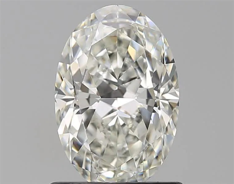 Diamant naturel ovale de 1,01 ct (couleur H, pureté VVS1, taille EX, GIA)