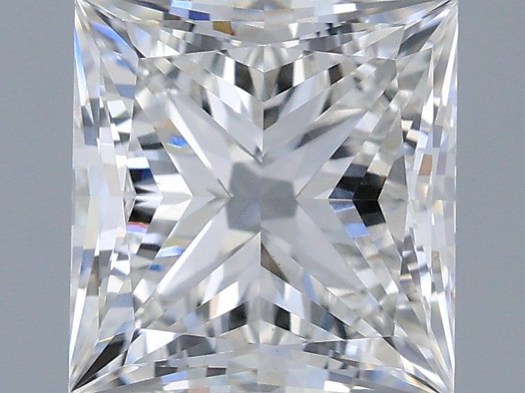 2.01 Carat F-VVS2 Princess Lab Diamond