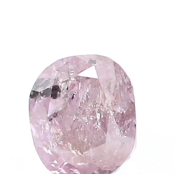 Diamant naturel ovale de 0,33 ct (rose fantaisie, pureté I2, taille VG, non certifié)