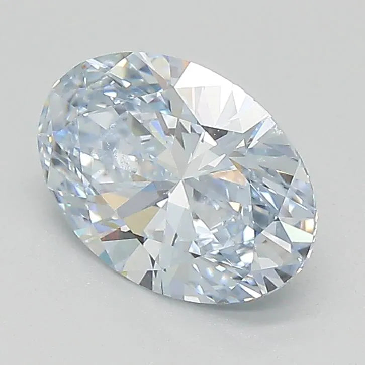 Diamant ovale de 1,34 ct cultivé en laboratoire (couleur H, pureté VVS1, taille EX, IGI)