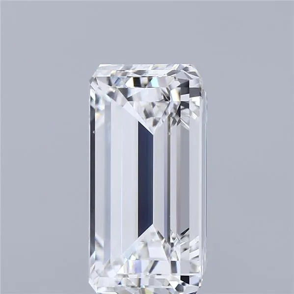 Diamant émeraude de 4,00 ct cultivé en laboratoire (couleur F, pureté VS1, certifié IGI)