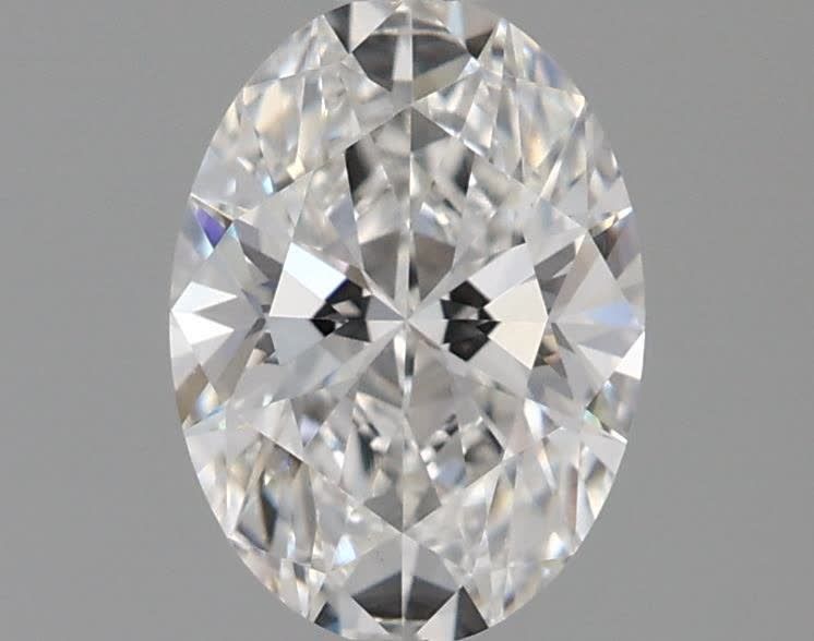 Diamant ovale F VVS2 de 1,15 carat