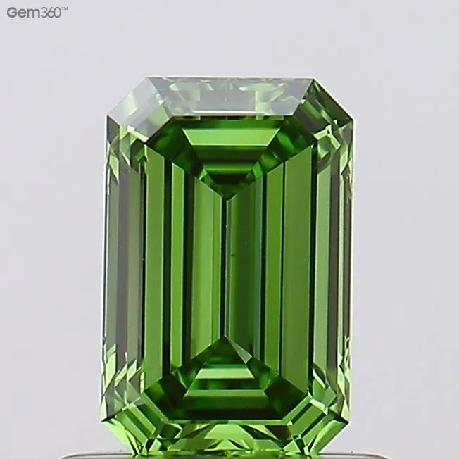 0.19ct Emerald Lab Grown Diamond (Colour Fancy Vivid Green, Clarity VS1, Uncertified)