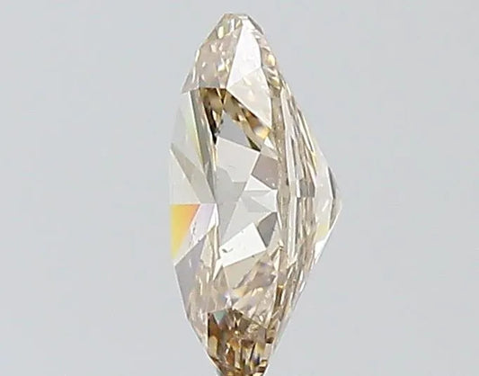 1.00ct Oval Natural Diamond (Fancy Light Yellowish Brown, Clarity I1, GIA)