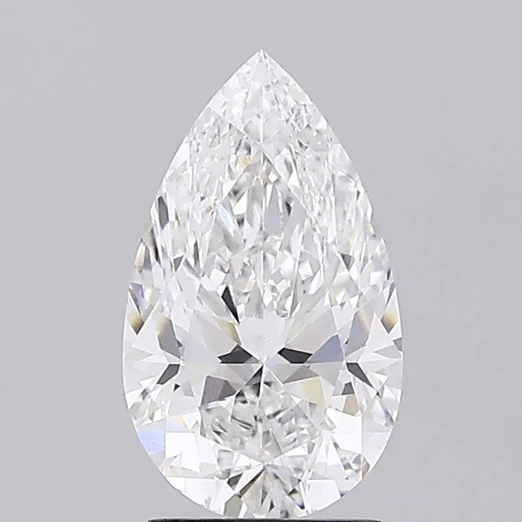 Diamant de laboratoire de 2,51 ct en forme de poire (couleur E, pureté VS1, IGI)