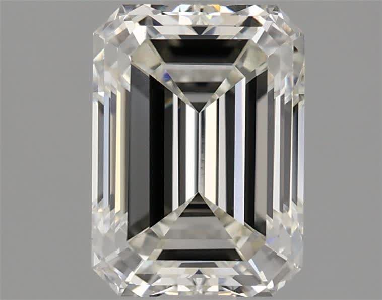 Diamant de laboratoire émeraude G-VVS2 de 2,02 carats