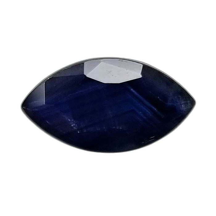 2.03 Carat Faceted Cut Blue Sapphire