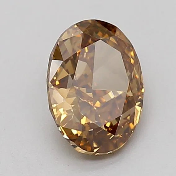 1.00ct Oval Lab Grown Diamond (Colour Fancy Brown, Clarity VVS2, IGI Certified)