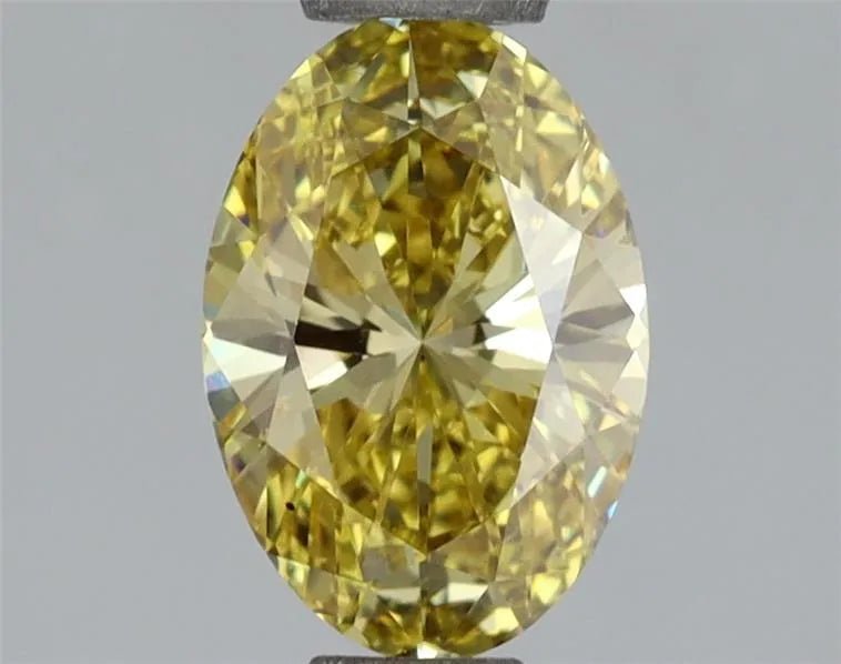 1.00ct Oval Lab Grown Diamond (Colour Fancy Vivid Yellow, Clarity VS1, Uncertified)