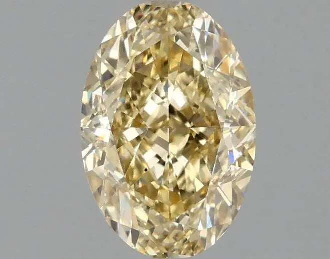 1.00ct Oval Lab Grown Diamond (Colour Fancy Yellow, Clarity VS2, IGI Certified)