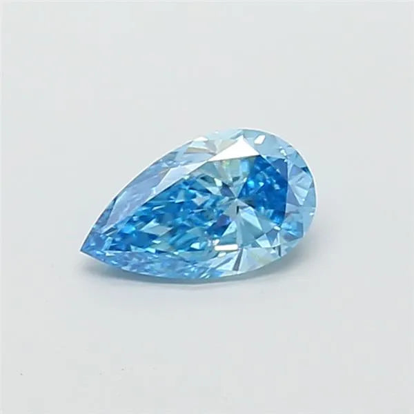 1.00ct Pear Lab Grown Diamond (Colour Fancy Vivid Blue, Clarity VS2, IGI Certified)