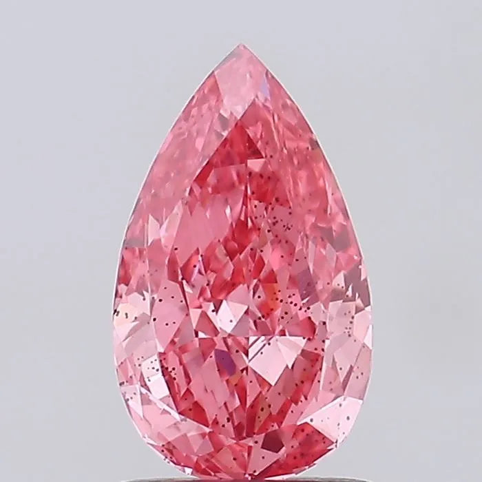 1.00ct Pear Lab Grown Diamond (Colour Fancy Vivid Pink, Clarity VS1, Uncertified)