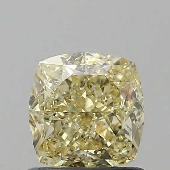 1.01ct Cushion modified Natural Diamond (Colour Faint Blueish Yellow, Clarity VS2, GIA Certified)