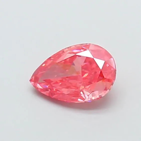1.01ct Pear Lab Grown Diamond (Colour Fancy Vivid Pink, Clarity VS1, IGI Certified)