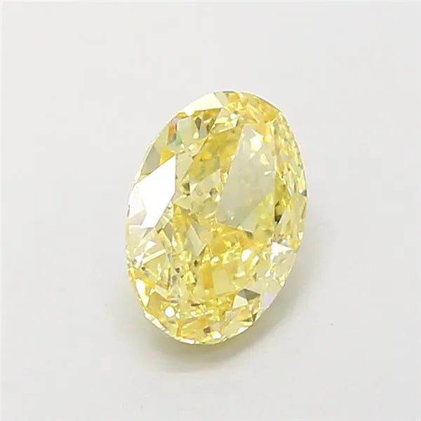 1.10ct Oval Lab Grown Diamond (Colour Fancy Intense Yellow, Clarity VVS2, IGI Certified)