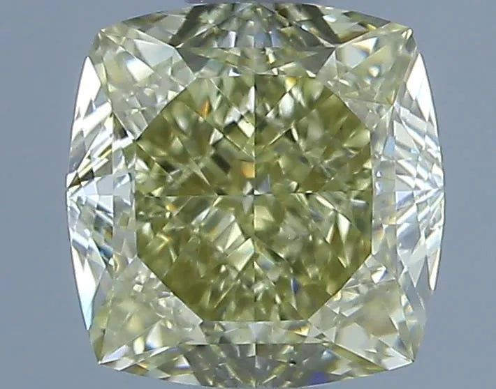 1.13ct Cushion brilliant Natural Diamond (Colour Fancy Yellow, Clarity VS2, GIA Certified)
