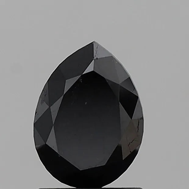 1.42ct Pear Natural Diamond (Colour Black, Clarity VS1, Cut EX, Uncertified)