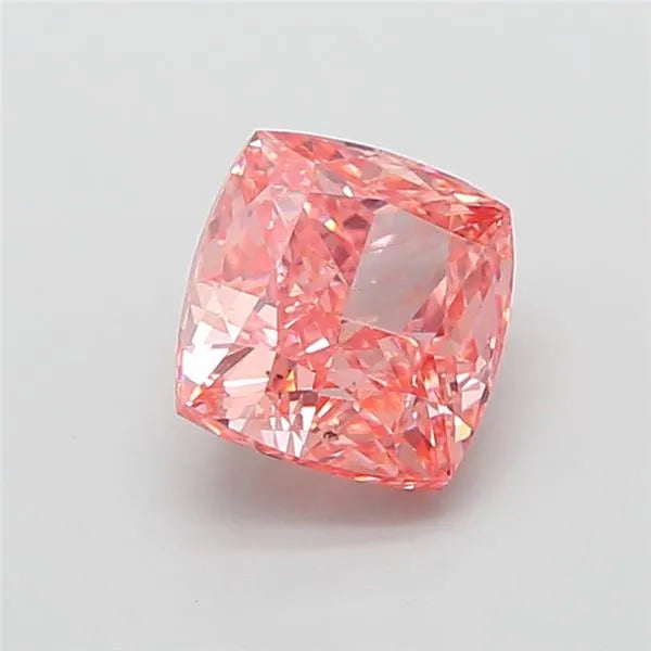 1.50ct Cushion modified Lab Grown Diamond (Colour Fancy Vivid Pink, Clarity SI1, IGI Certified)