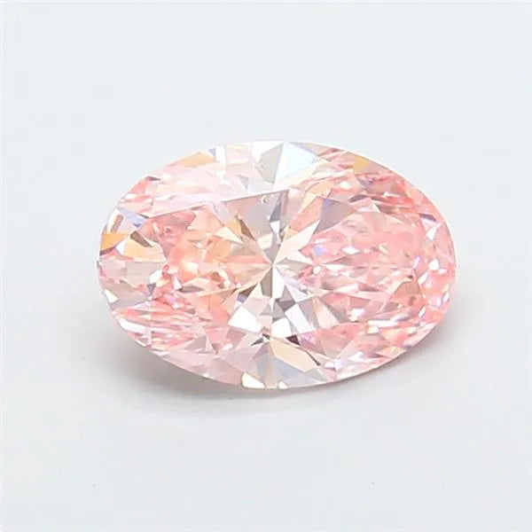 1.51ct Oval Lab Grown Diamond (Colour Fancy Vivid Pink, Clarity VS2, IGI Certified)