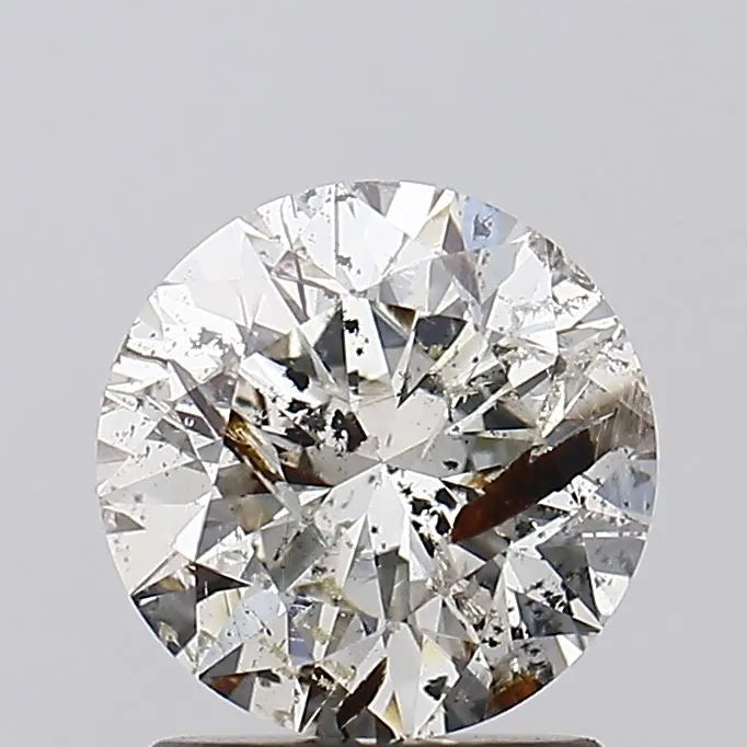 1.59ct Round Natural Diamond (Clarity I3, Cut EX, Uncertified)