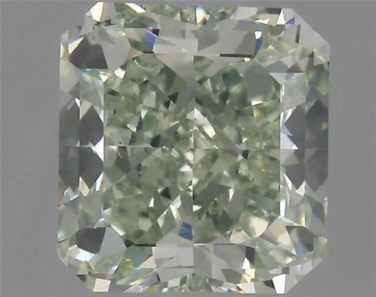 1.61ct Radiant Natural Diamond (Colour Fancy Intense Blueish Green, Clarity VS2, GIA Certified)