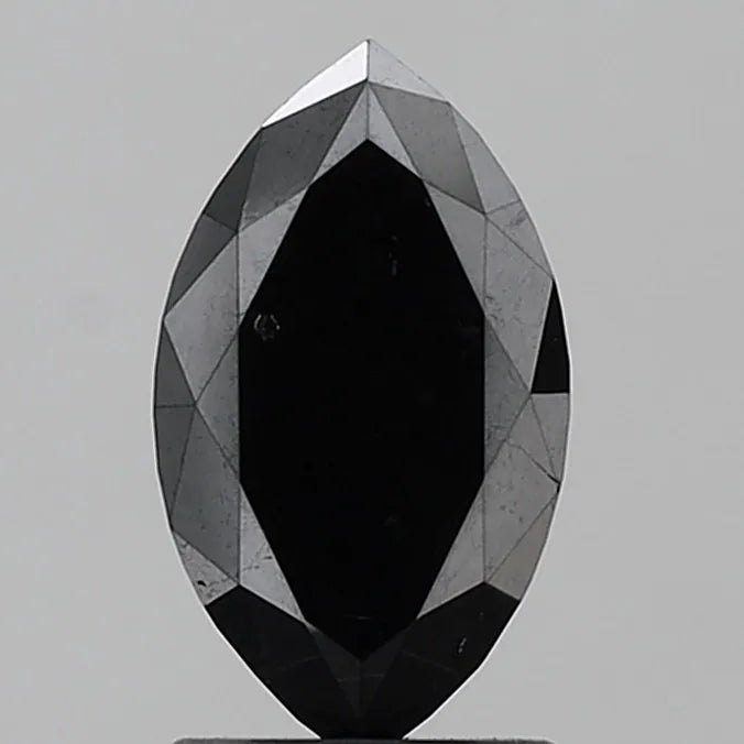 1.67ct Marquise Natural Diamond (Colour Fancy Black, Clarity I1, Cut EX, Uncertified)