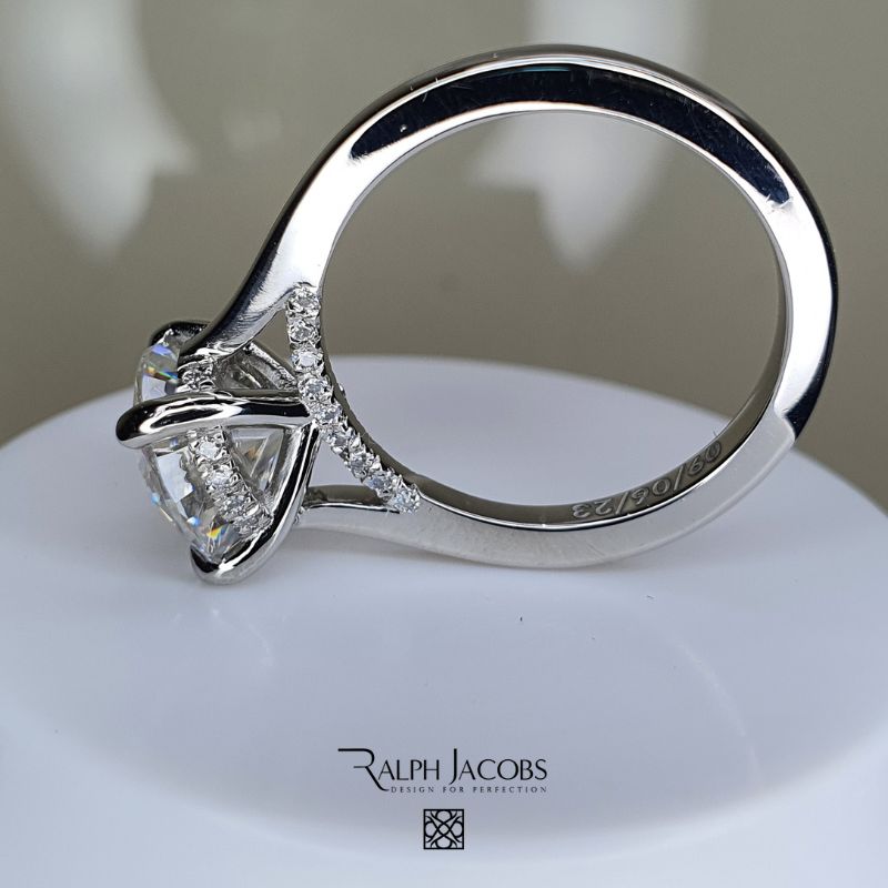 Arya Round Moissanite Engagement Ring