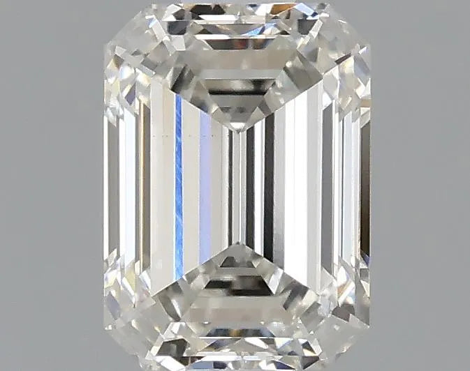 Diamant émeraude de 1,04 ct cultivé en laboratoire (couleur G, pureté VVS2, IGI)