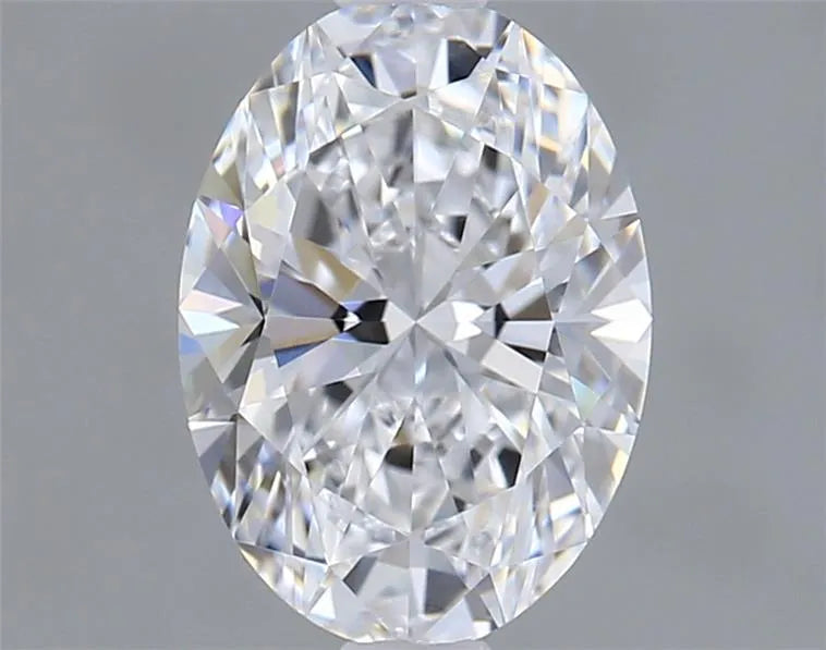 Diamant ovale de 1,00 ct cultivé en laboratoire (couleur D, pureté VVS2, IGI)