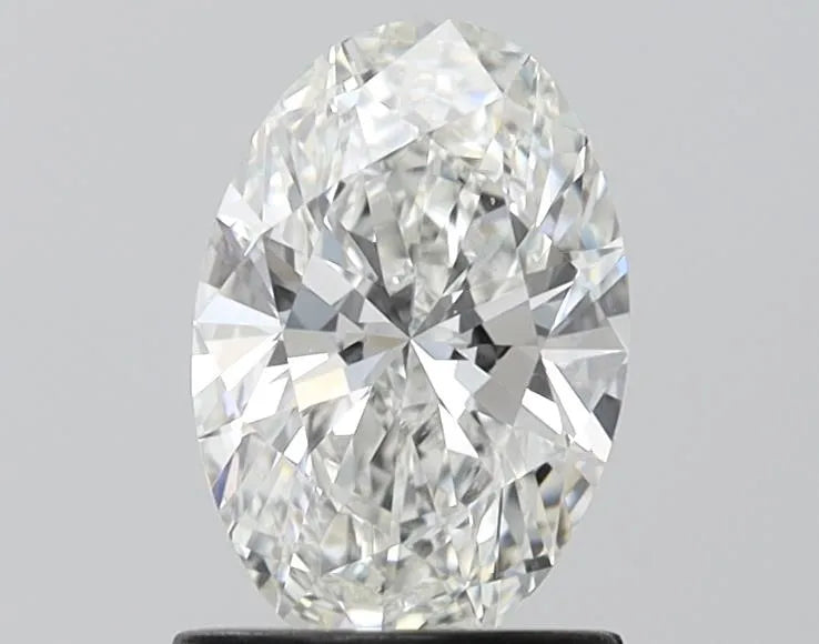 Diamant ovale de 1,08 ct cultivé en laboratoire (couleur G, pureté VVS2, IGI)