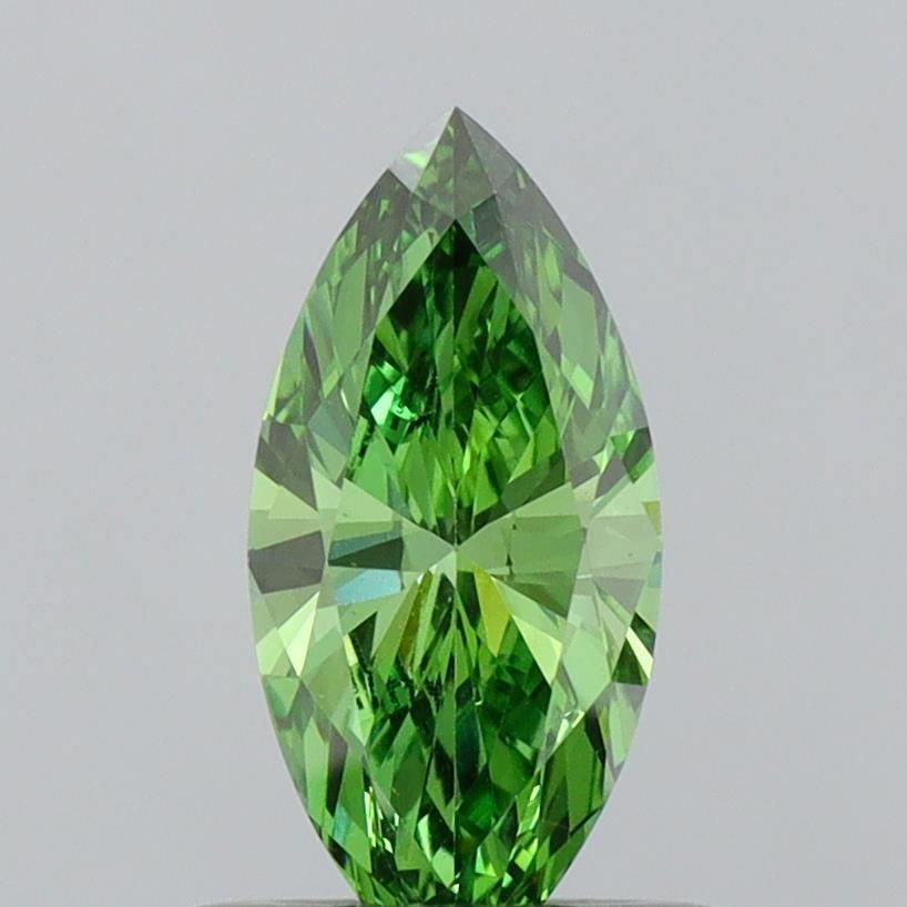 0.52 Carat Marquise Cut Fancy Green