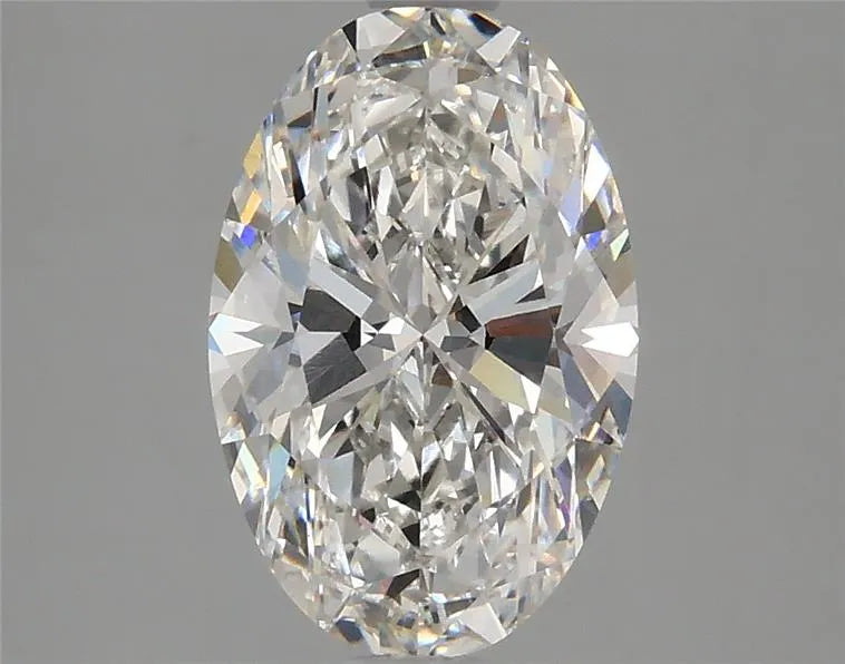 Diamant ovale de 2,07 ct cultivé en laboratoire (couleur F, pureté VS1, IGI)