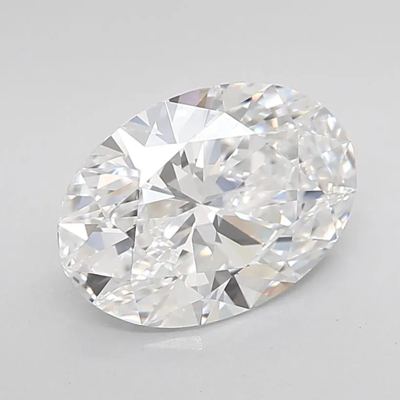 Diamant ovale de 2,58 ct cultivé en laboratoire (couleur D, pureté VVS1, taille EX, IGI)