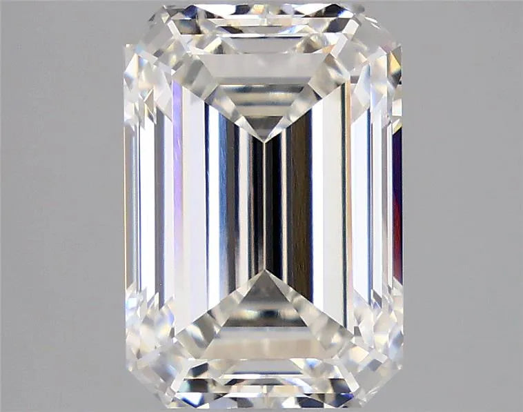 Diamant émeraude de 2,72 ct cultivé en laboratoire (couleur G, pureté VVS2, IGI)