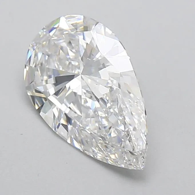 Diamant de laboratoire de 2,00 ct en forme de poire (couleur D, pureté VS1, IGI)