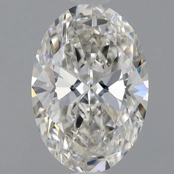 Diamant ovale de 1,03 ct cultivé en laboratoire (couleur H, pureté VS1, IGI)