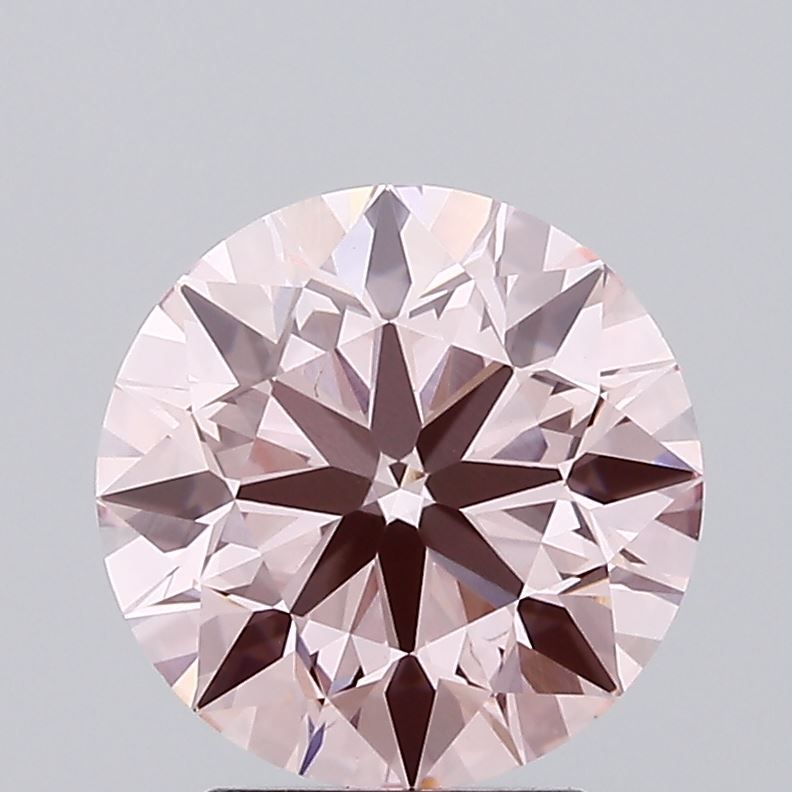 2.83 Carat Round Cut Fancy Pink