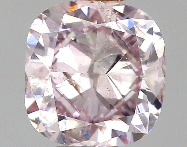 0.19ct Cushion brilliant Natural Diamond (Colour Very Light Pink, Clarity SI1, GIA Certified)