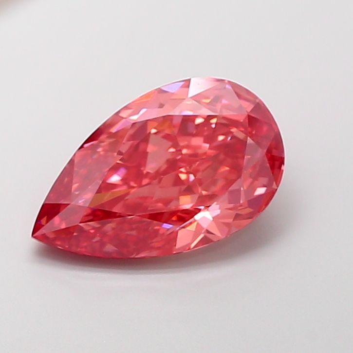 4.39 Carat Pear Cut Fancy Pink
