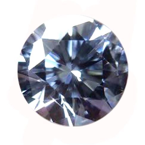 0.40ct Round Natural Diamond (Fancy Blue, Clarity VS2, Cut GD, GIA)