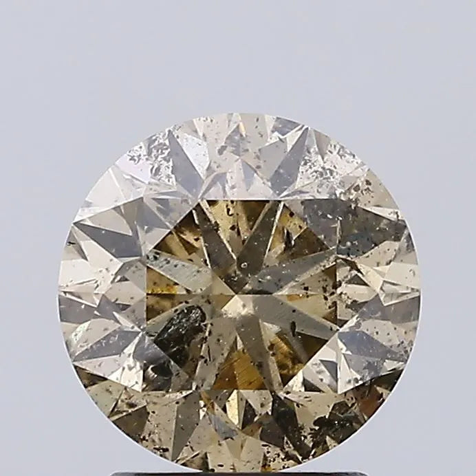 2.01ct Round Natural Diamond (Colour Fancy Brown, Clarity I1, Cut EX, Uncertified)