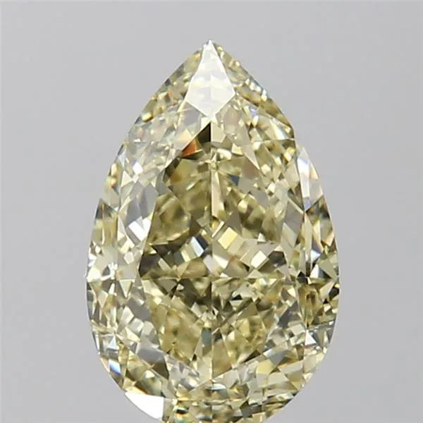 2.02ct Pear Natural Diamond (Colour Fancy Light Yellow, Clarity VVS2, GIA Certified)