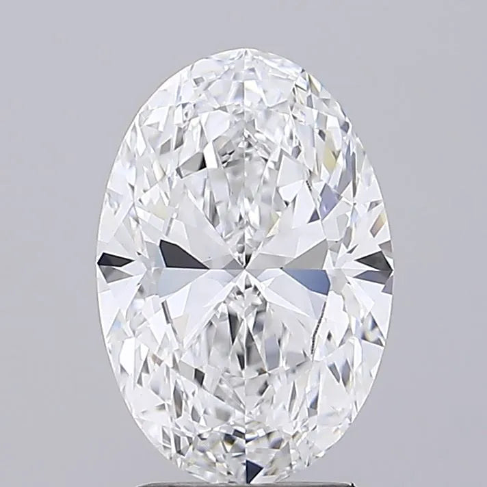 2.06ct Oval Lab Grown Diamond (Colour D, Clarity VVS1, IGI Certified)