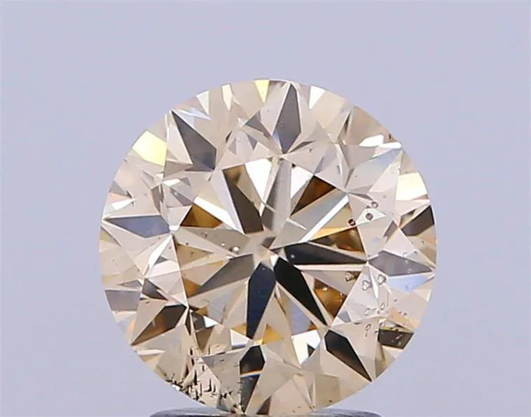 2.11ct Round Natural Diamond (Colour Fancy Light Brown, Clarity SI2, Cut VG, Uncertified)
