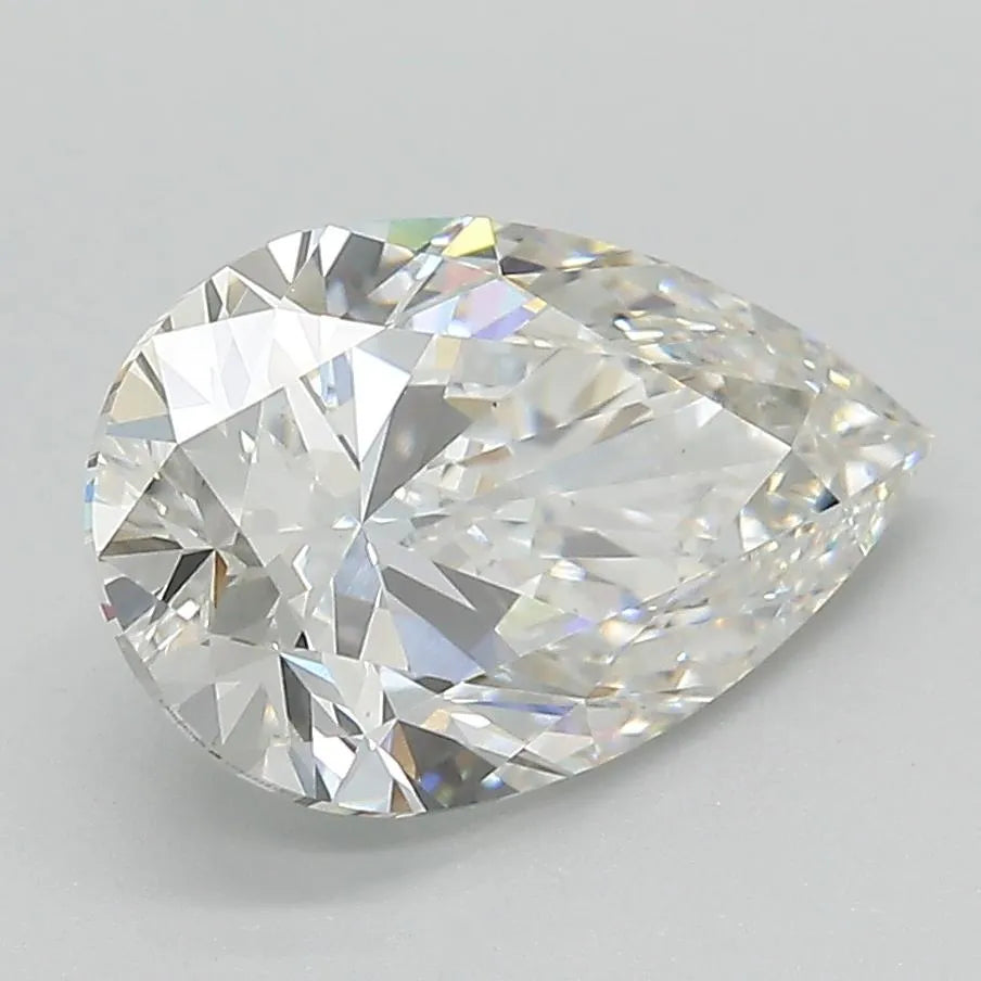 Diamant de laboratoire de 2,70 ct en forme de poire (couleur G, pureté VS1, IGI)