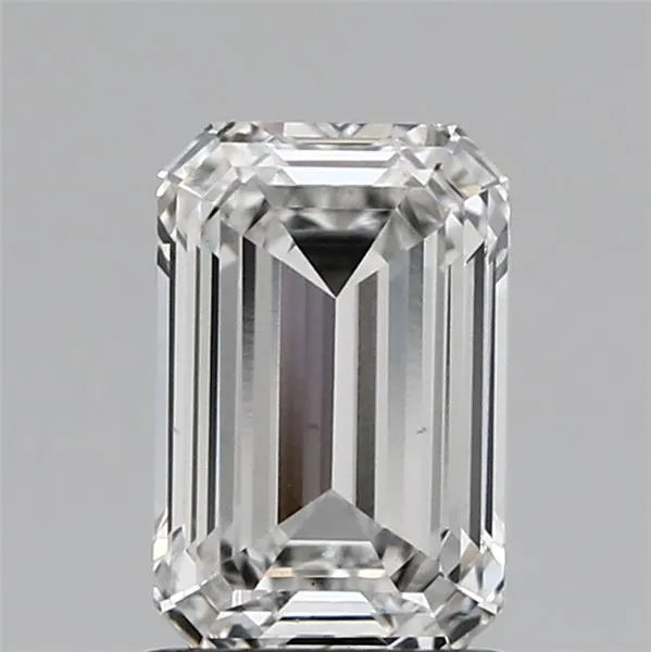 Diamant émeraude de 1,51 ct cultivé en laboratoire (couleur F, pureté VS2, IGI)