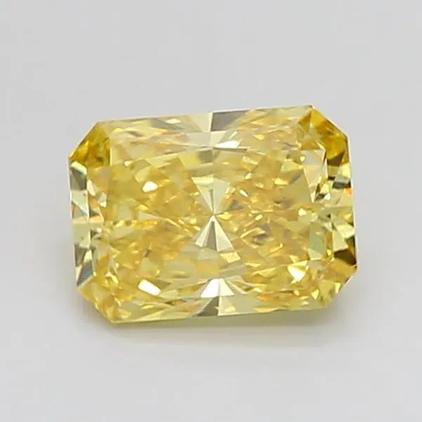 Diamant naturel radiant de 1,52 ct (couleur jaune vif fantaisie, pureté VS2, certifié IGI)