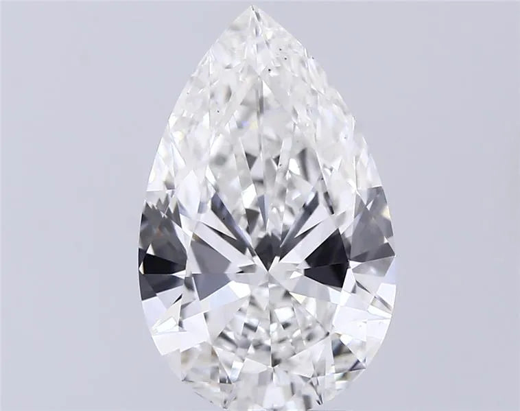 Diamant de laboratoire de 3,02 ct en forme de poire (couleur F, pureté VS2, IGI)